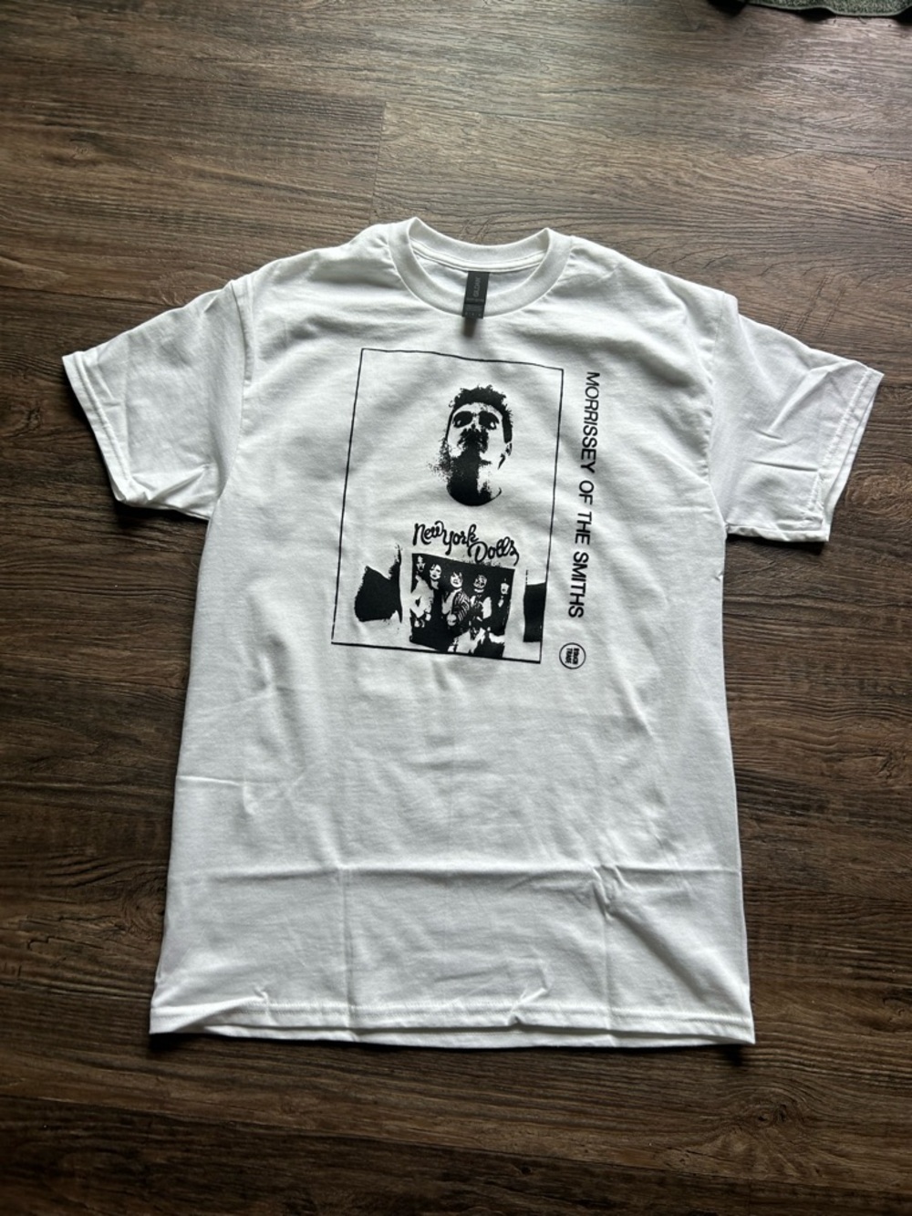 Morrissey & The Smiths Graphic White Men's T-Shirt Medium